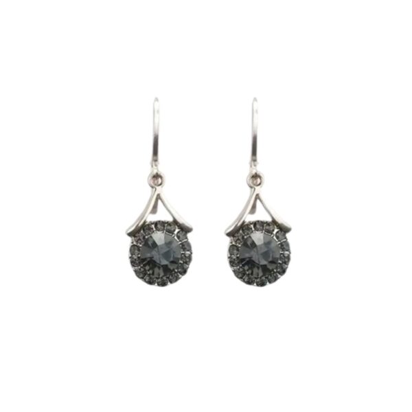 Midnight Teardrop Elegance Earrings