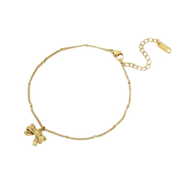 Golden Ribbon Anklet