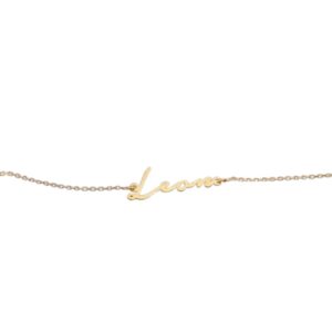 Gleam Gold Name Bracelet